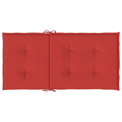 Gartenstuhlauflagen für Niedriglehner 4 Stk. Rot 100x50x3 cm