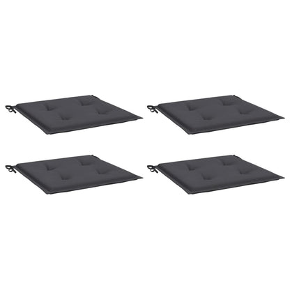 Gartenstuhl-Kissen 4 Stk. Anthrazit 40x40x3 cm Oxford-Gewebe