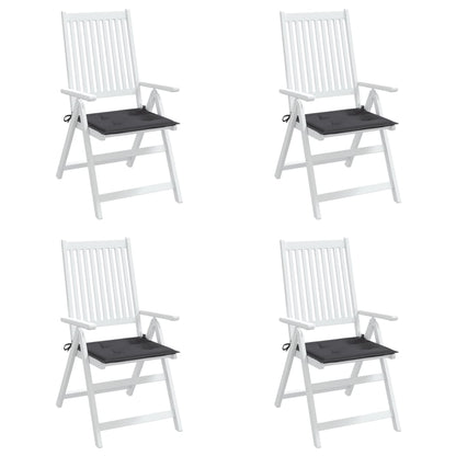 Gartenstuhl-Kissen 4 Stk. Anthrazit 40x40x3 cm Oxford-Gewebe
