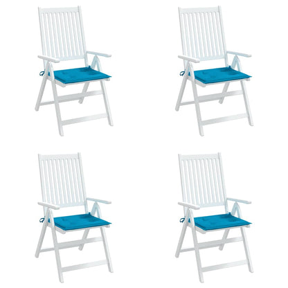 Gartenstuhl-Kissen 4 Stk. Blau 40x40x3 cm Oxford-Gewebe