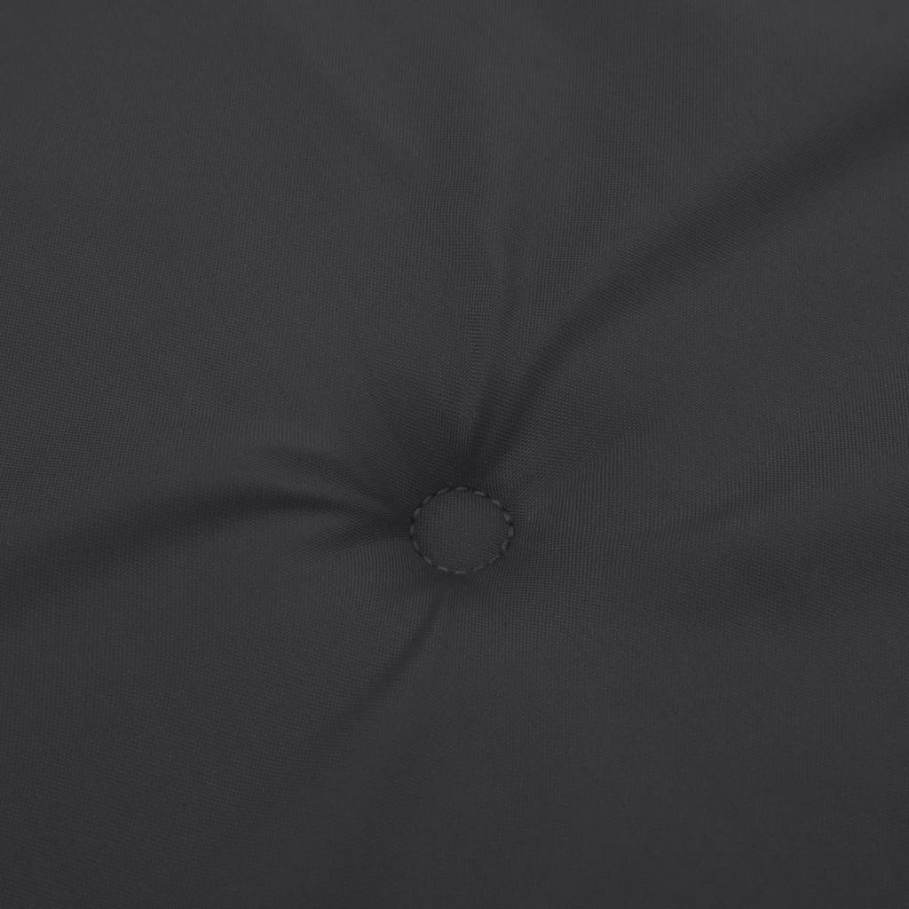 Gartenstuhl-Kissen 4 Stk. Schwarz 40x40x3 cm Oxford-Gewebe