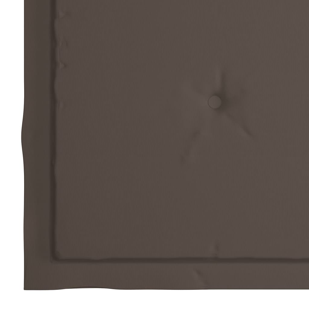 Gartenstuhl-Kissen 4 Stk. Taupe 40x40x4 cm Oxford-Gewebe