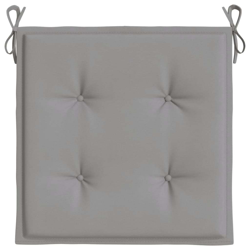 Gartenstuhl-Kissen 2 Stk. Grau 50x50x4 cm Oxford-Gewebe
