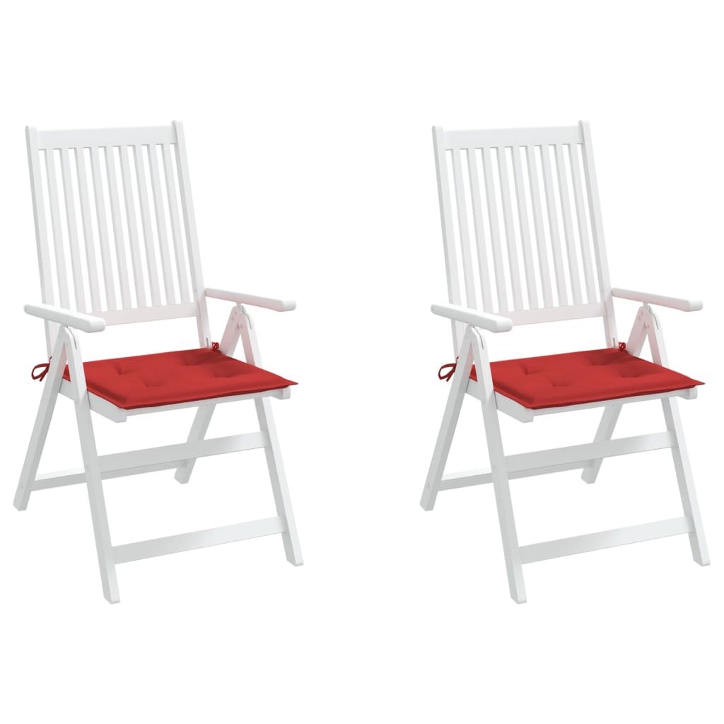 Gartenstuhl-Kissen 2 Stk. Rot 50x50x4 cm Oxford-Gewebe