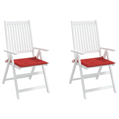 Gartenstuhl-Kissen 2 Stk. Rot 50x50x4 cm Oxford-Gewebe
