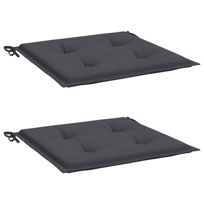 Gartenstuhl-Kissen 2 Stk. Anthrazit 50x50x3 cm Oxford-Gewebe