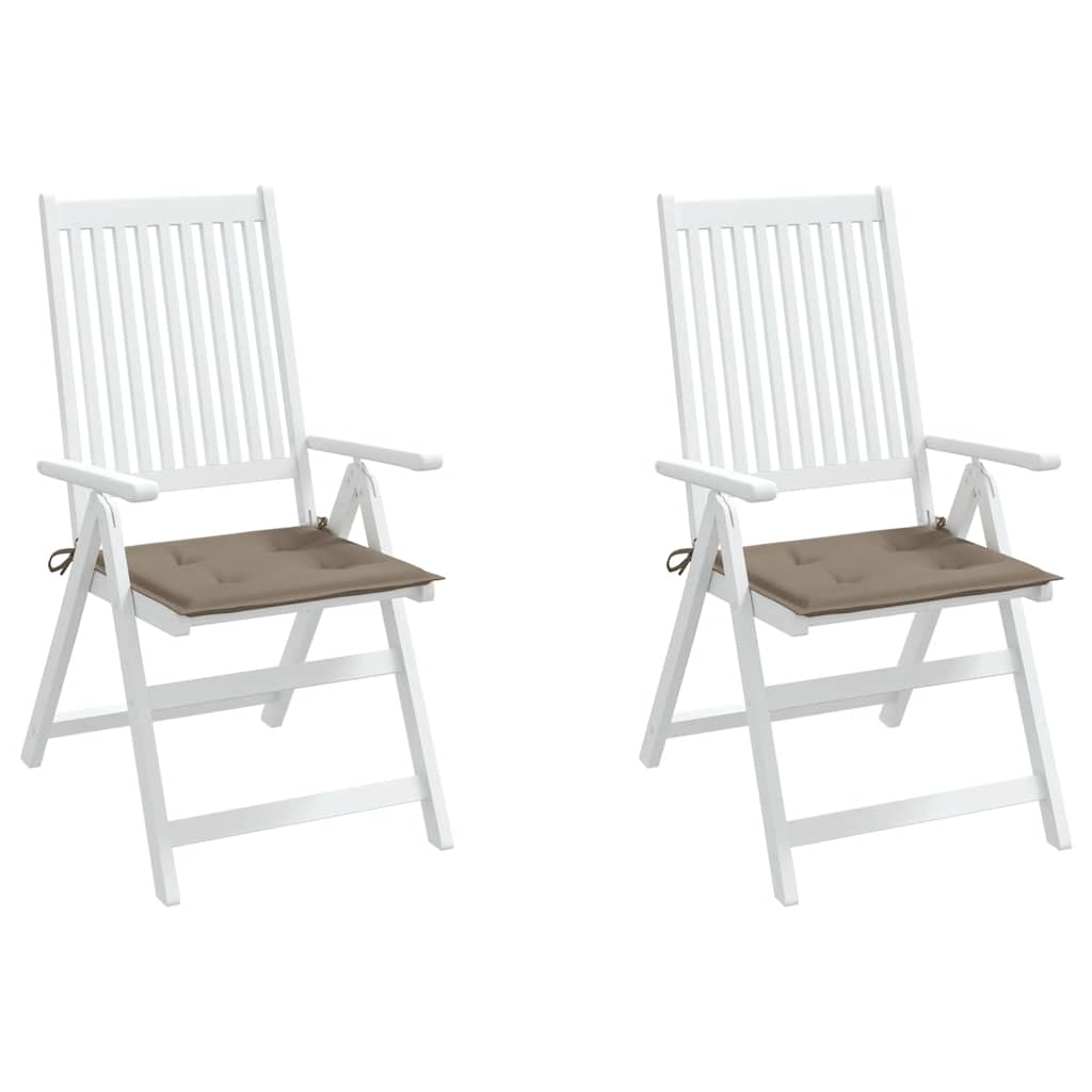 Gartenstuhl-Kissen 2 Stk. Taupe 50x50x4 cm Oxford-Gewebe