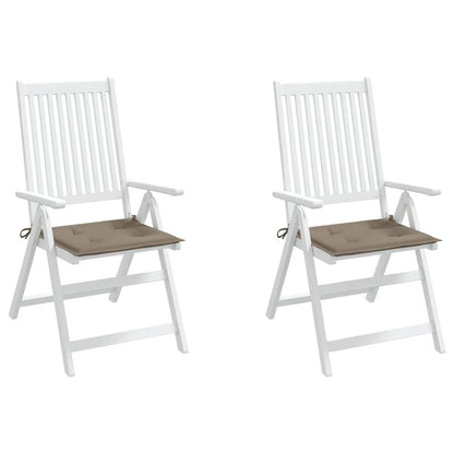 Gartenstuhl-Kissen 2 Stk. Taupe 50x50x4 cm Oxford-Gewebe