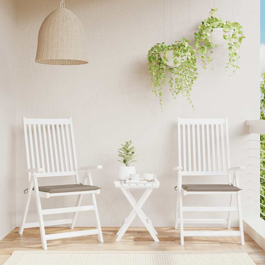 Gartenstuhl-Kissen 2 Stk. Taupe 50x50x4 cm Oxford-Gewebe
