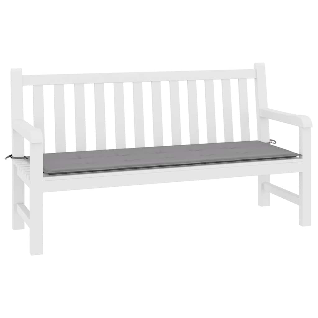 Gartenbank-Auflage Grau 200x50x4 cm Oxford-Gewebe