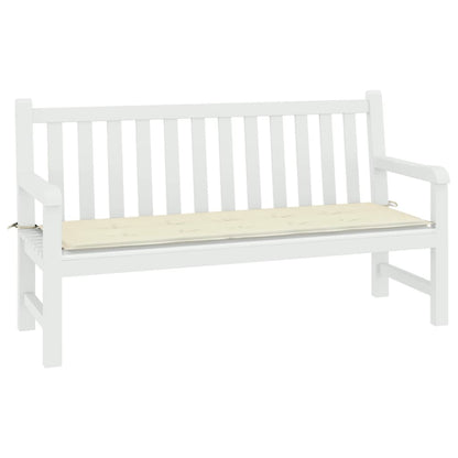 Gartenbank-Auflage Creme 200x50x4 cm Oxford-Gewebe