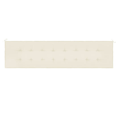 Gartenbank-Auflage Creme 200x50x4 cm Oxford-Gewebe