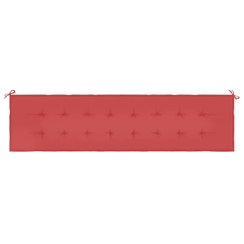 Gartenbank-Auflage Rot 200x50x4 cm Oxford-Gewebe