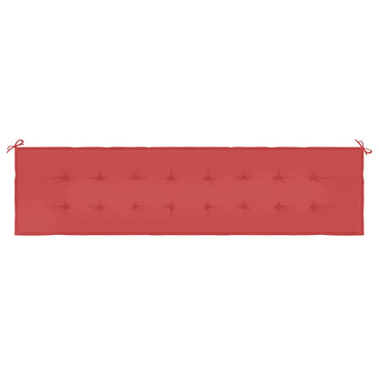 Gartenbank-Auflage Rot 200x50x4 cm Oxford-Gewebe