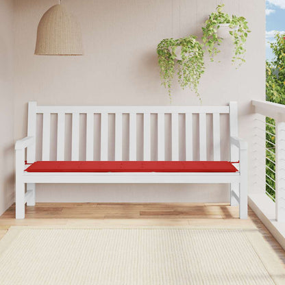 Gartenbank-Auflage Rot 200x50x4 cm Oxford-Gewebe