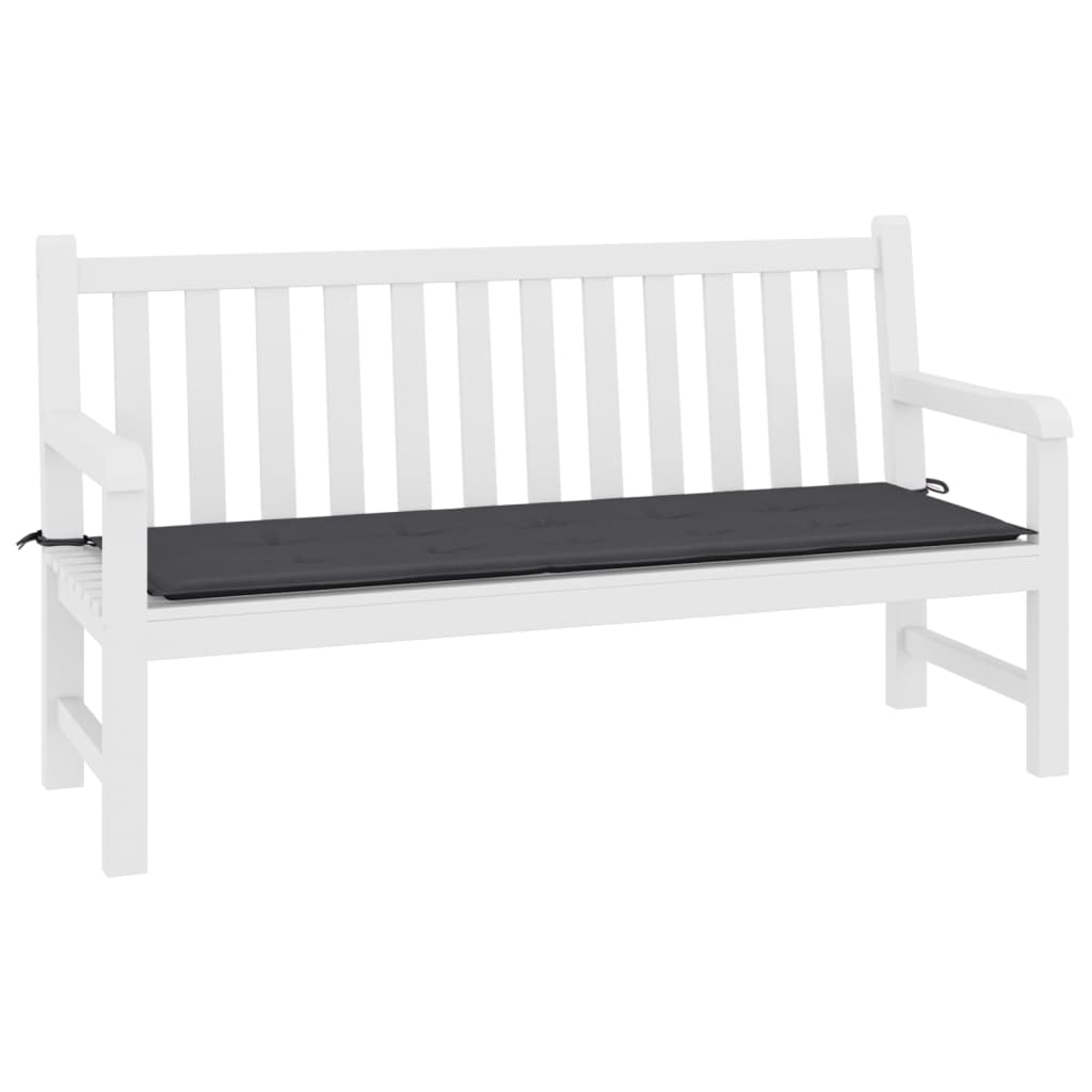 Havebænkepude antracit 200x50x3 cm Oxford stof