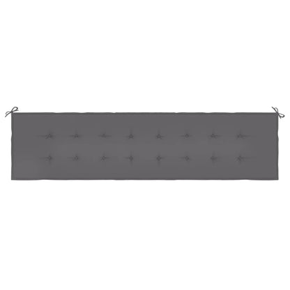 Havebænkepude antracit 200x50x3 cm Oxford stof