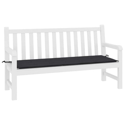 Gartenbank-Auflage Schwarz 200x50x4 cm Oxford-Gewebe