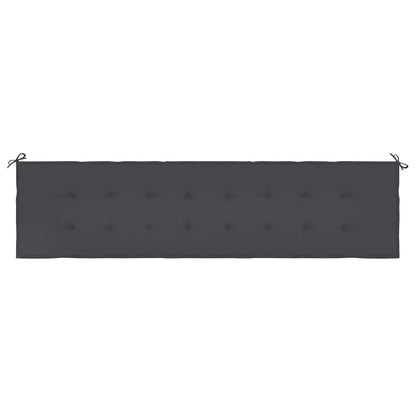 Gartenbank-Auflage Schwarz 200x50x4 cm Oxford-Gewebe