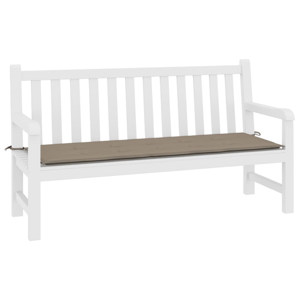 Gartenbank-Auflage Taupe 200x50x4 cm Oxford-Gewebe