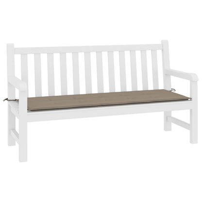 Gartenbank-Auflage Taupe 200x50x4 cm Oxford-Gewebe