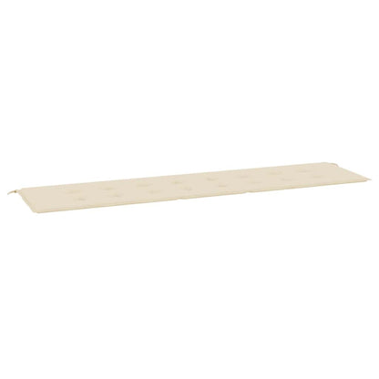 Gartenbank-Auflage Beige 200x50x4 cm Oxford-Gewebe