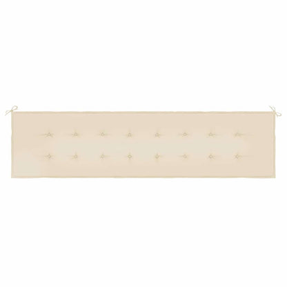 Gartenbank-Auflage Beige 200x50x4 cm Oxford-Gewebe