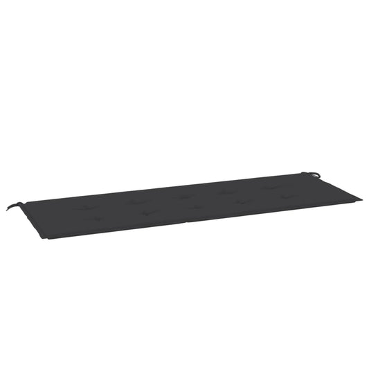 Havebænkepude sort 150x50x3 cm Oxford stof
