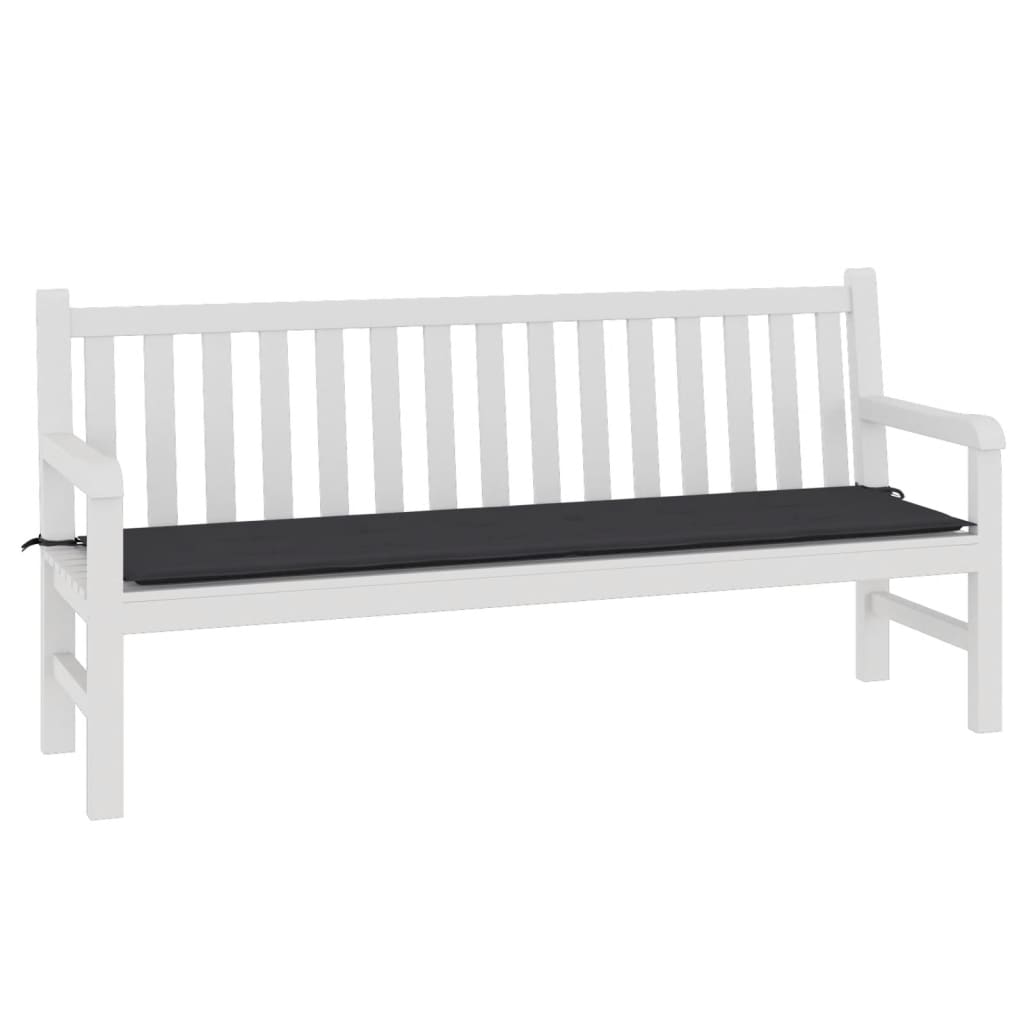 Gartenbank-Auflage Schwarz 180x50x4 cm Oxford-Gewebe