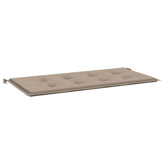 Havebænkpude Taupe 120x50x3 cm Oxford stof