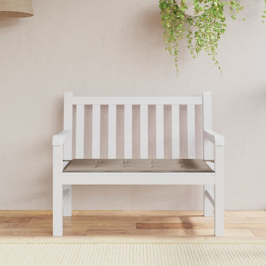 Havebænkpude Taupe 120x50x3 cm Oxford stof