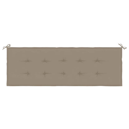 Gartenbank-Auflage Taupe 150x50x4 cm Oxford-Gewebe