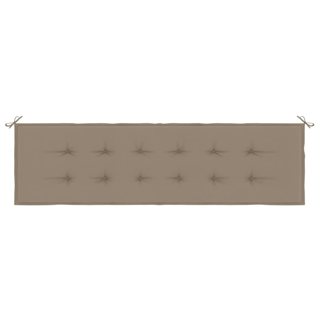 Gartenbank-Auflage Taupe 180x50x4 cm Oxford-Gewebe