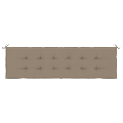 Gartenbank-Auflage Taupe 180x50x4 cm Oxford-Gewebe