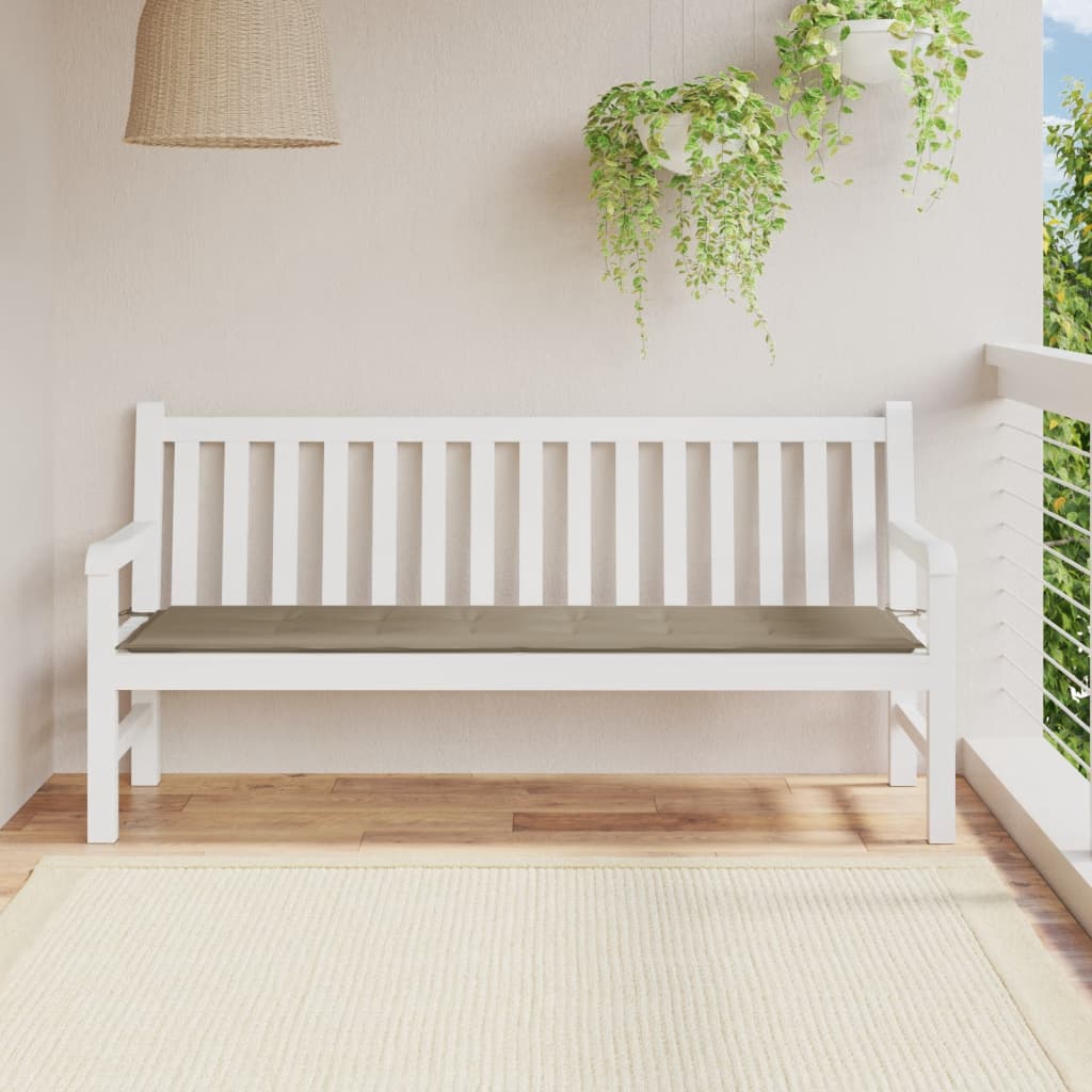 Gartenbank-Auflage Taupe 180x50x4 cm Oxford-Gewebe