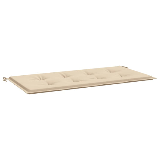Havebænkpude Beige 120x50x3 cm Oxford stof