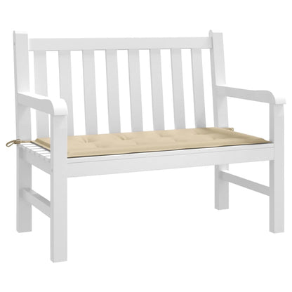 Gartenbank-Auflage Beige 120x50x4 cm Oxford-Gewebe
