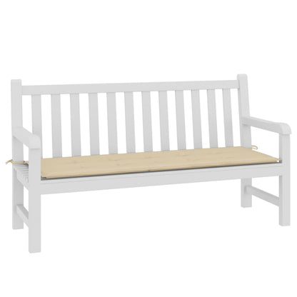 Gartenbank-Auflage Beige 150x50x4 cm Oxford-Gewebe