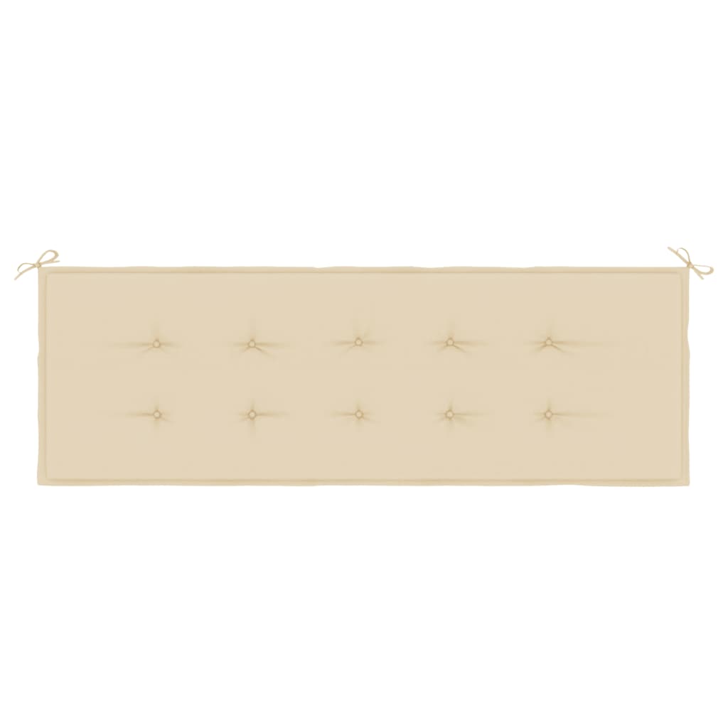 Gartenbank-Auflage Beige 150x50x4 cm Oxford-Gewebe