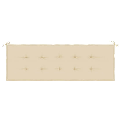 Gartenbank-Auflage Beige 150x50x4 cm Oxford-Gewebe