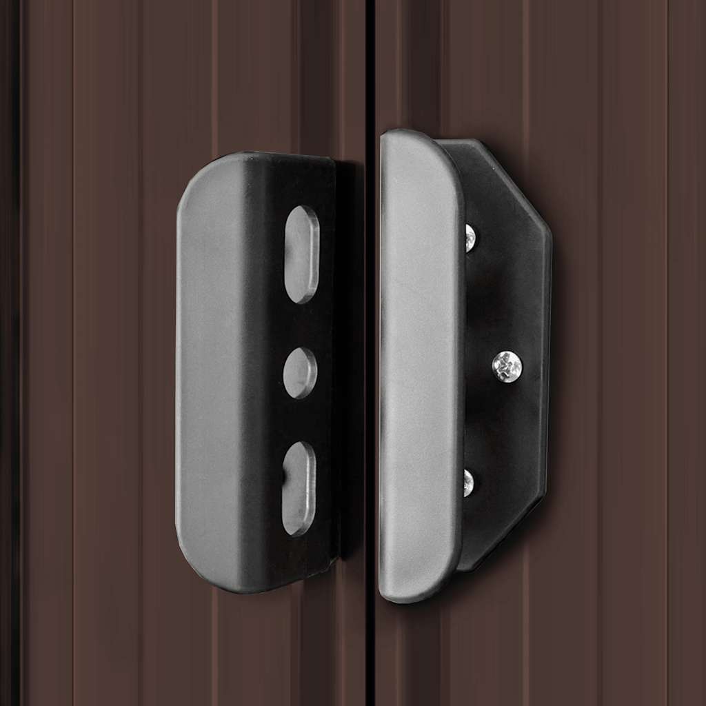 Geräteschuppen Braun 194x121x181 cm Stahl