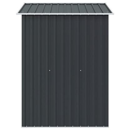 Gartenschuppen Anthrazit Stahl 204 x 132 x 186 cm