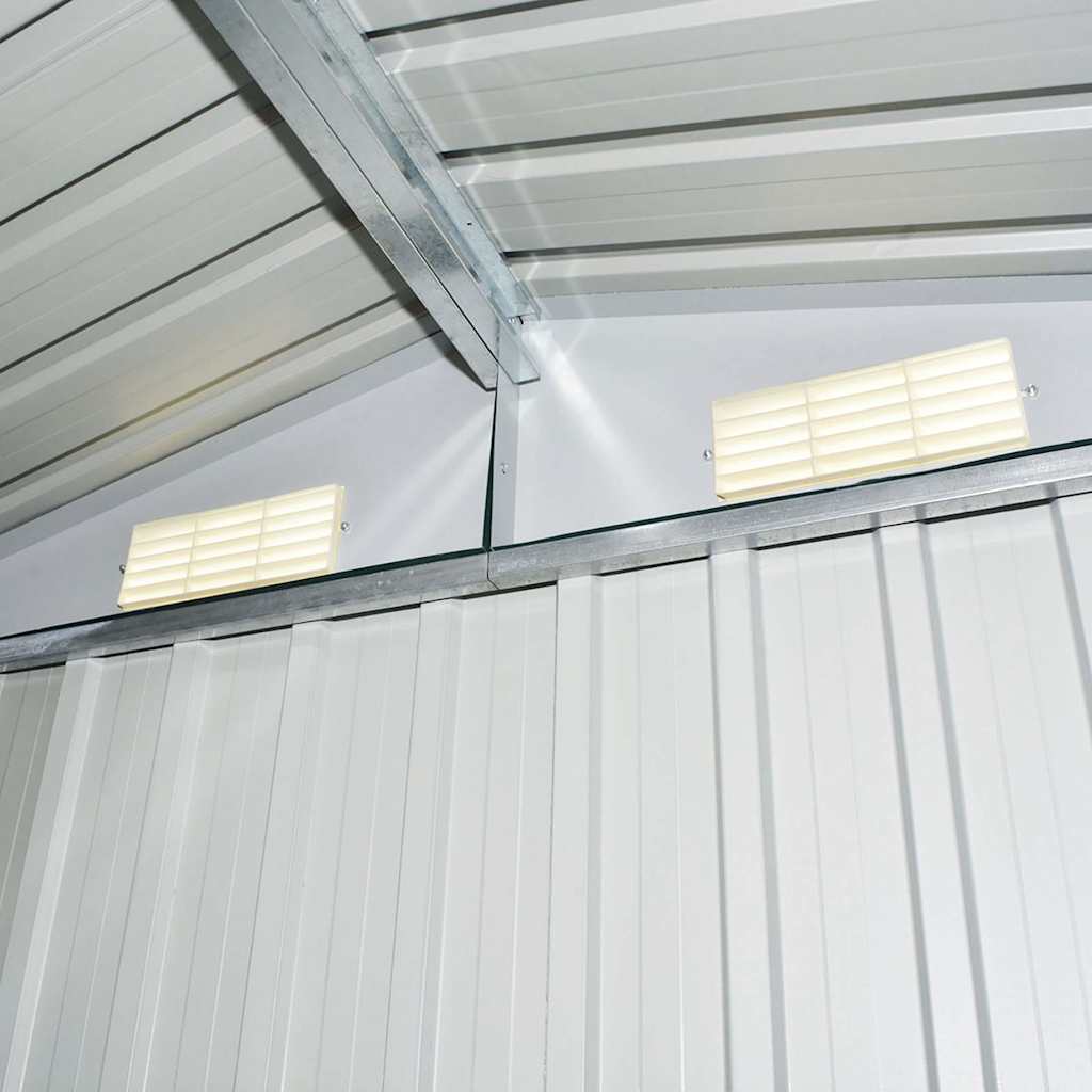 Gartenschuppen Anthrazit Stahl 204 x 132 x 186 cm