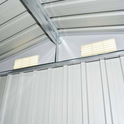 Gartenschuppen Anthrazit Stahl 204 x 132 x 186 cm