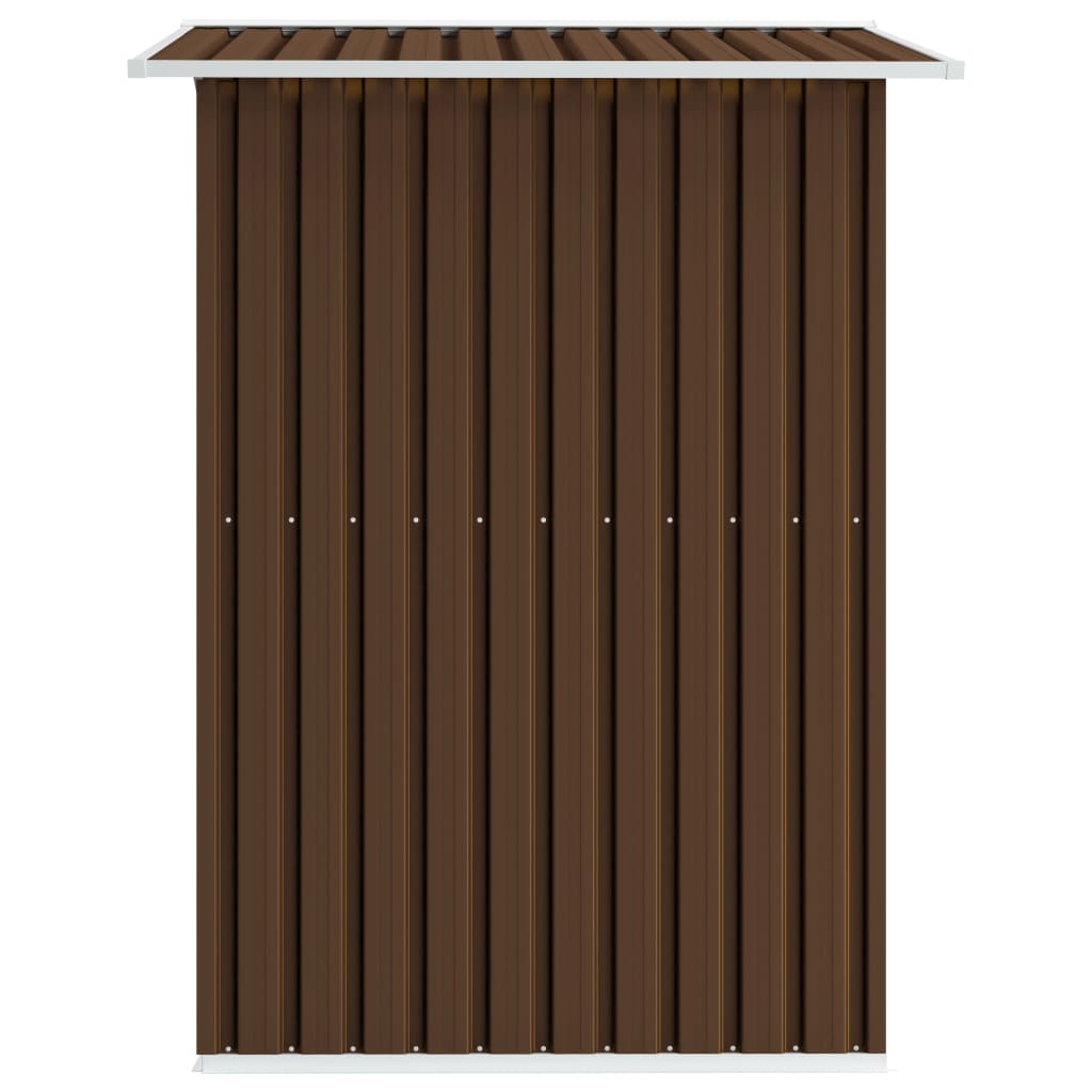 Geräteschuppen Braun 204x132x186 cm Stahl