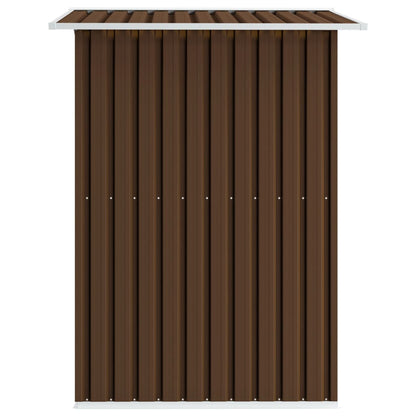 Geräteschuppen Braun 204x132x186 cm Stahl