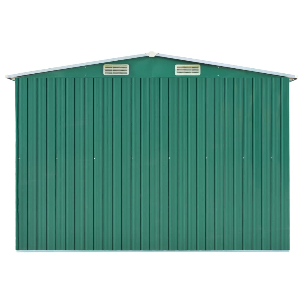 Gerätehaus Grün 257x990x181 cm Verzinkter Stahl