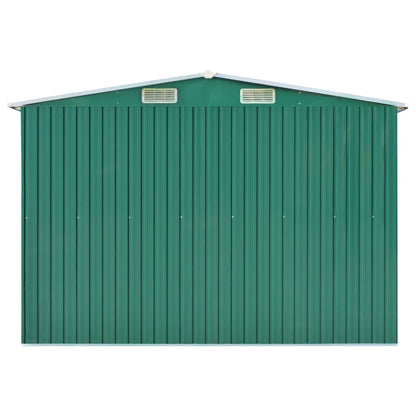 Gerätehaus Grün 257x990x181 cm Verzinkter Stahl