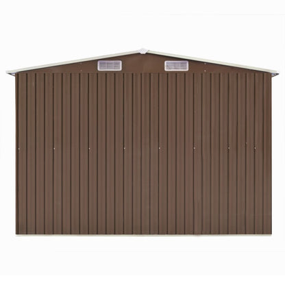 Gerätehaus Braun 257x990x181 cm Verzinkter Stahl