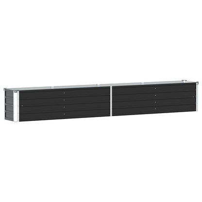 Garten-Hochbeet Verzinkter Stahl 320×40×45 cm Anthrazit